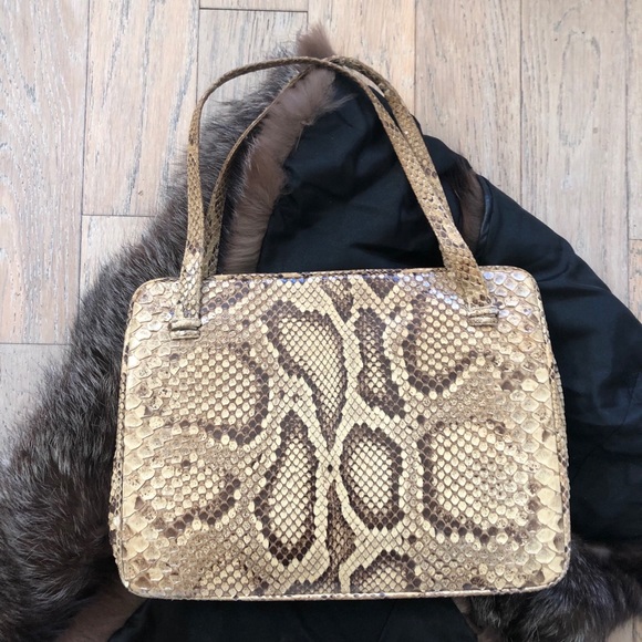 Vintage python handbag - Picture 2 of 6